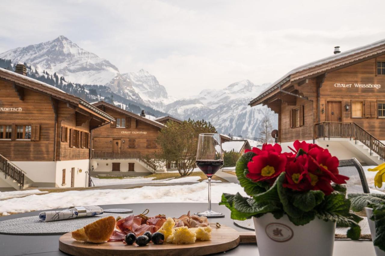 Chalet Spitzhorn - Your Peak Getaway - Private Terrasse & Gratis Parkplatz Gsteig ภายนอก รูปภาพ